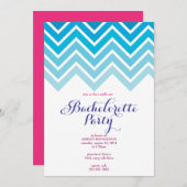 CHEVRON -ガールズナイトアウトバチェロレッテ-招待状 招待状 (正面/裏面)