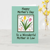 Chevron グラフィックカード カード (黄色い花)