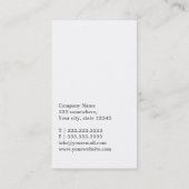 Chevron ストライプウマ科の Practice Business Card 名刺 (裏面)