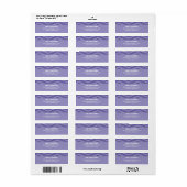 Chevron 2色の選択差出人住所ラベル ラベル (フルシート)