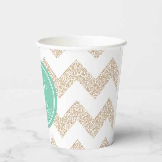 Chevron 75誕生祝いChoose Color PCu 紙コップ (裏面)