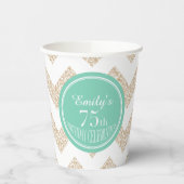 Chevron 75誕生祝いChoose Color PCu 紙コップ (左)
