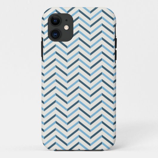 Chevron Blue iPhone 5/5Sケース Case-Mate iPhoneケース (裏面)