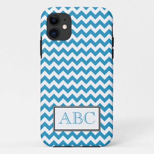 Chevron Blue & White iPhone 5ケース Case-Mate iPhoneケース (裏面)