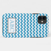 Chevron Blue & White iPhone 5ケース Case-Mate iPhoneケース (裏面(横))