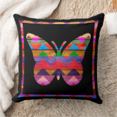 Chevron Butterflyパターン クッション (ブランケット)