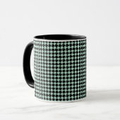 Chevron Checks Seaooam and Black マグカップ (正面左)