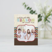 Chevron Christmas Photo Postcards シーズンポストカード (スタンド正面)