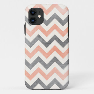 Chevron coral gray geometric iPhone 5ケース iPhone 11 ケース