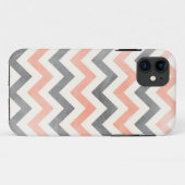 Chevron coral gray geometric iPhone 5ケース Case-Mate iPhoneケース (裏面(横))