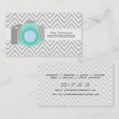 Chevron DSLRモダンカメラフォトグラファー事業 名刺 (正面/裏面)