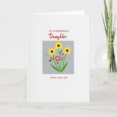 Chevron Flower Sentiment カード (正面)