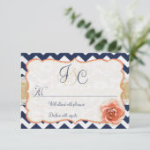 Chevron Garden RSVPカード挿入 出欠カード (スタンド正面)