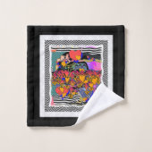 Chevron Hearts + Flowers  バスタオルセット (ウォッシュタオル)