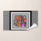 Chevron Hearts + Flowers  バスタオルセット (ハンドタオル)