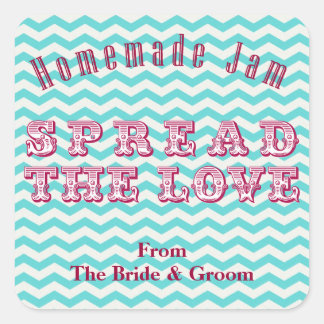 Chevron Homemadeが缶詰のステッカーを保持 スクエアシール