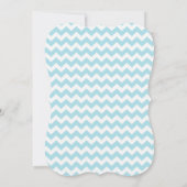 Chevron Monkey In Carriage Boys Baby Shower 招待状 (裏面)