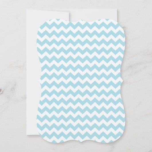 Chevron Monkey In Carriage Boys Baby Shower 招待状 (裏面)