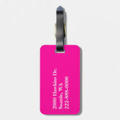 Chevron Monogram Lagageガーリータグ ラゲッジタグ (裏面縦)