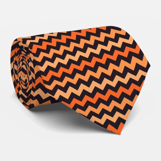 Chevron Orange ネクタイ (ロール)