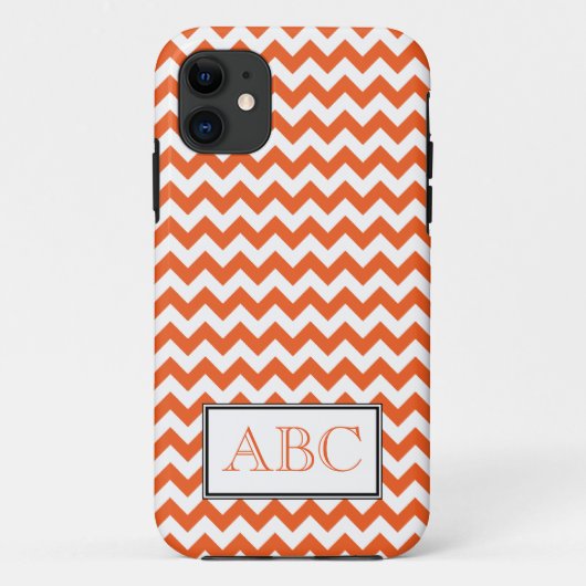 Chevron Orange & White iPhone 5ケース Case-Mate iPhoneケース (裏面)