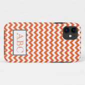 Chevron Orange & White iPhone 5ケース Case-Mate iPhoneケース (裏面(横))