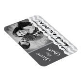 Chevron Pattern日付の磁石結婚を保存 マグネット (右側)