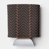 Chevron Pattern Brown 缶クーラー (裏面)