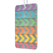 Chevron Pattern On Wood Texture by Shirley Taylor カーエアーフレッシュナー (左)