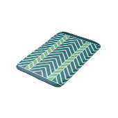 Chevron Pattern Teal バスマット (アングル)