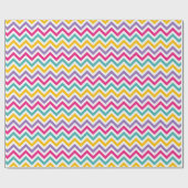  Chevron Pattern with Teal and Purple Stripe ラッピングペーパー (フラット)