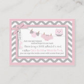 Chevron Tutuおむつジャンパーフクロウがブックカードを持って来る エンクロージャーカード (正面)