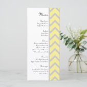 Chevron Yellow/モダンGrayのメ結婚ニュー メニュー (スタンド正面)
