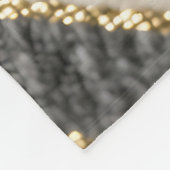 Chevron Zigzag Glam Pattern フリースブランケット (角)