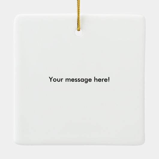 ChevyあなたのCamaroの写真を加えて下さい セラミックオーナメント (裏面)