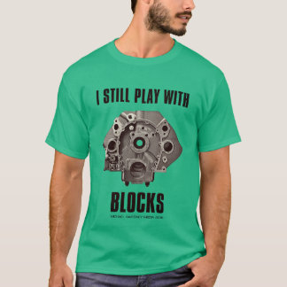 Chevyのブロックが付いているまだ演劇 Tシャツ
