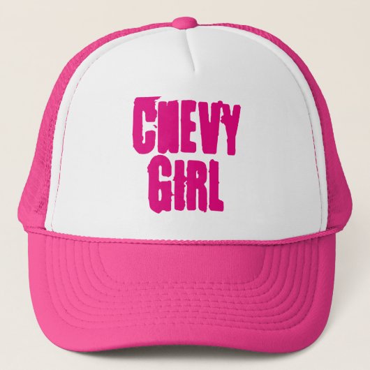 Chevyの女の子のトラック運転手の帽子 キャップ (正面)