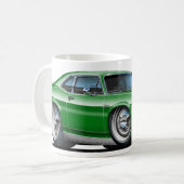 Chevyの新星の緑車 コーヒーマグカップ (正面左)