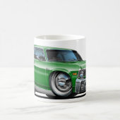 Chevyの新星の緑車 コーヒーマグカップ (中央)