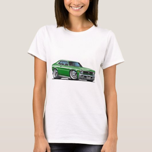 Chevyの新星の緑車 Tシャツ (正面)
