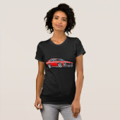 Chevyの新星の赤車 Tシャツ (正面フル)