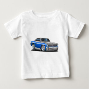 Chevyの新星の青灰色車 ベビーTシャツ