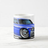Chevyの新星の青車 コーヒーマグカップ (中央)