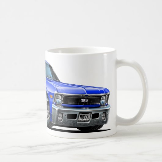 Chevyの新星の青車 コーヒーマグカップ (右)