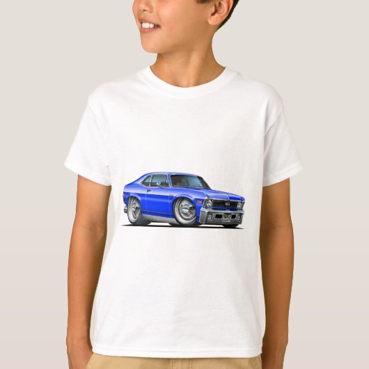 Chevyの新星の青車 Tシャツ (正面)