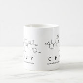 Chevyペプチド名mug コーヒーマグカップ (中央)