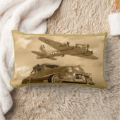 Chevy上のB17 WWIIの爆撃機 ランバークッション (ブランケット)