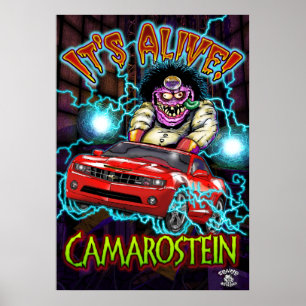Chevy赤いCamaro SSポスター ポスター