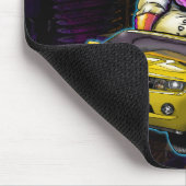 Chevy黄色いCamaro RSのマウスパッド マウスパッド (コーナー)