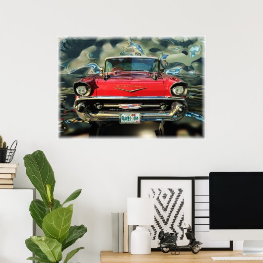 Chevy57前面 ポスター (ホームオフィス)